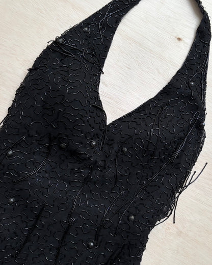 Niteline Silk Beaded Gown | Size 4