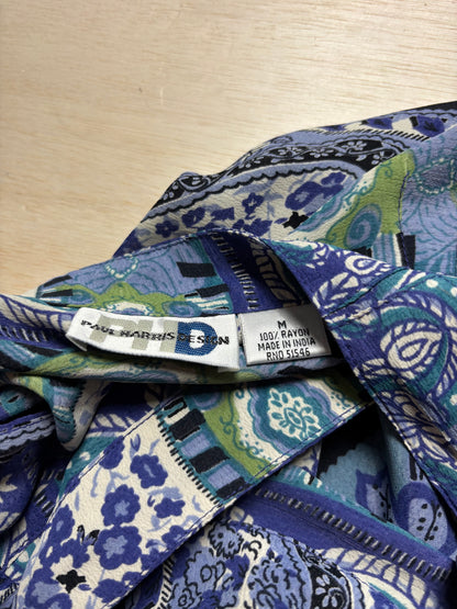 Blue 90’s Wrap Skirt | Size 28” waist