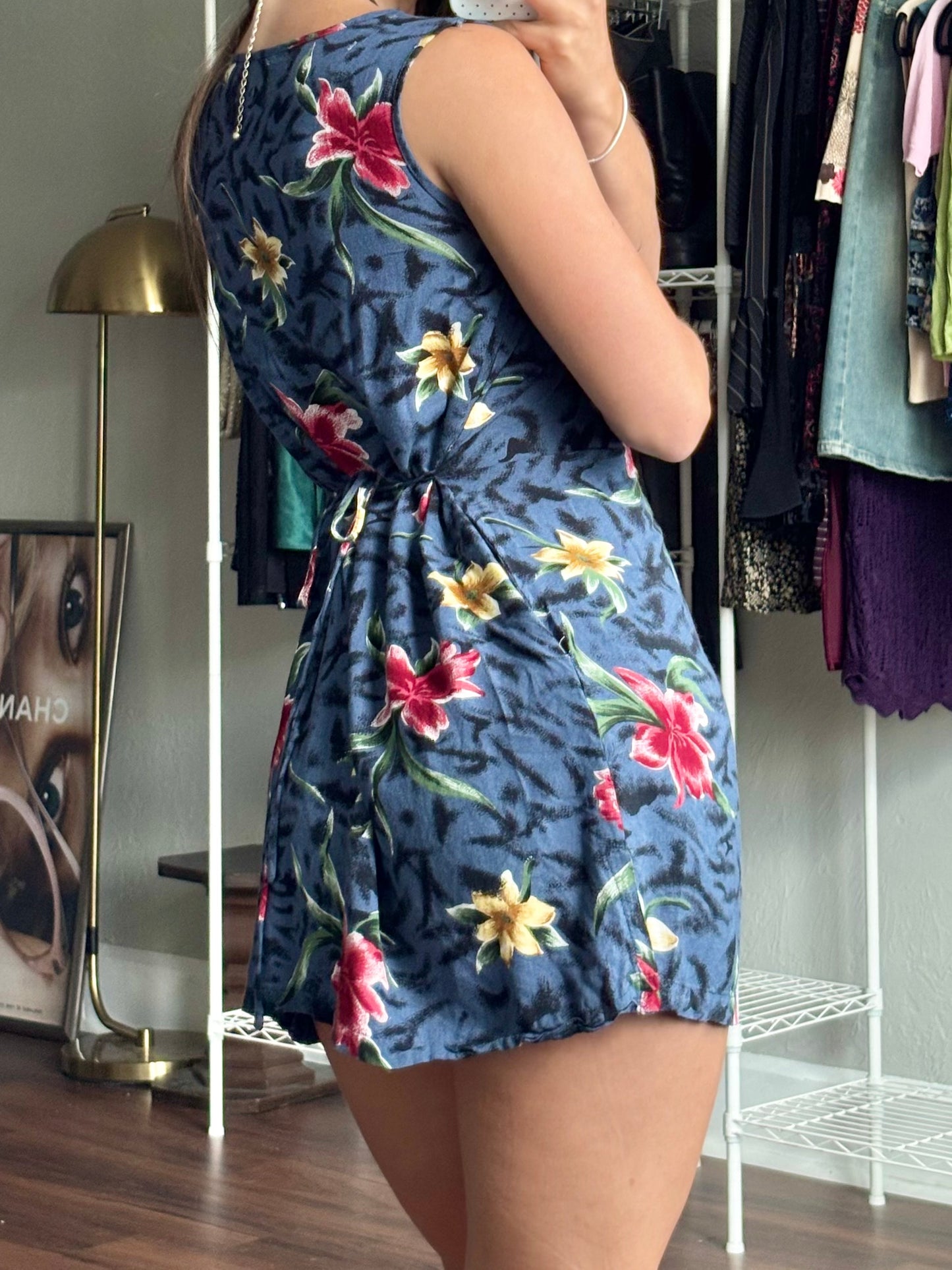 Jane Ashley 90's Tie Back Dress | Size XS