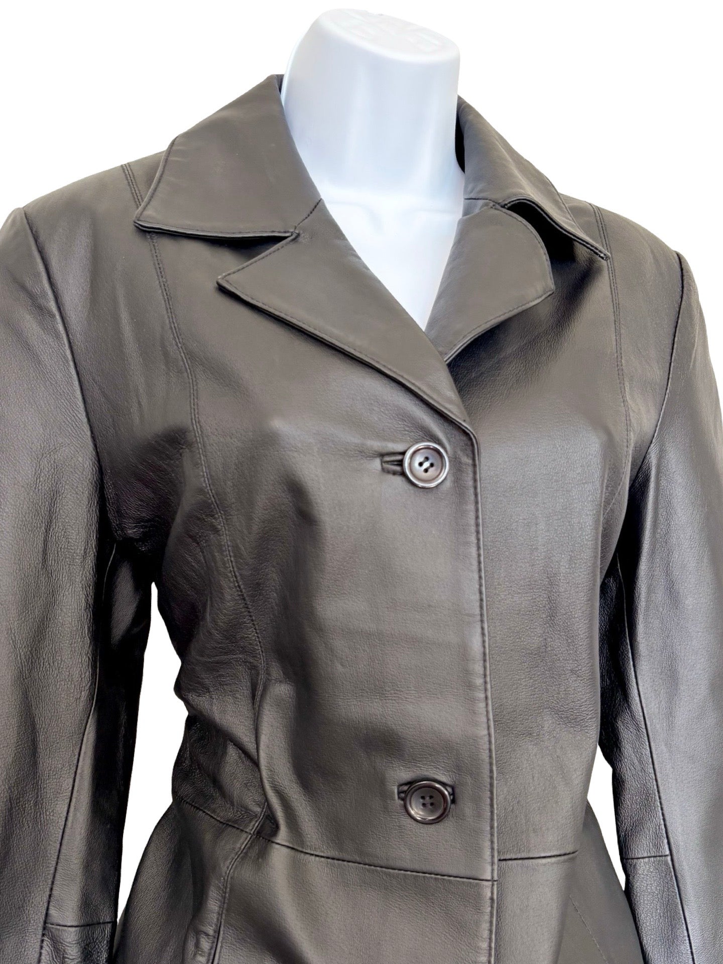 Dialogue 90's Genuine Leather Blazer | Size XS