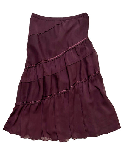 Tiered 00’s Maxi Skirt | 29” Waist