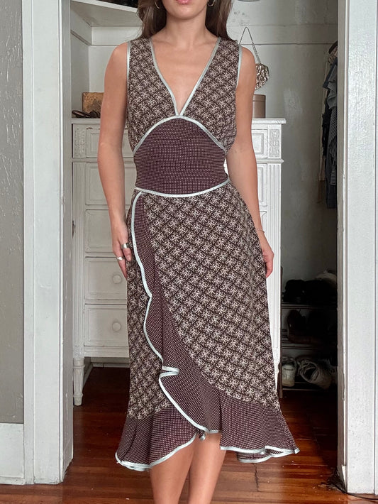 Tie Back 00's Dress | Size M