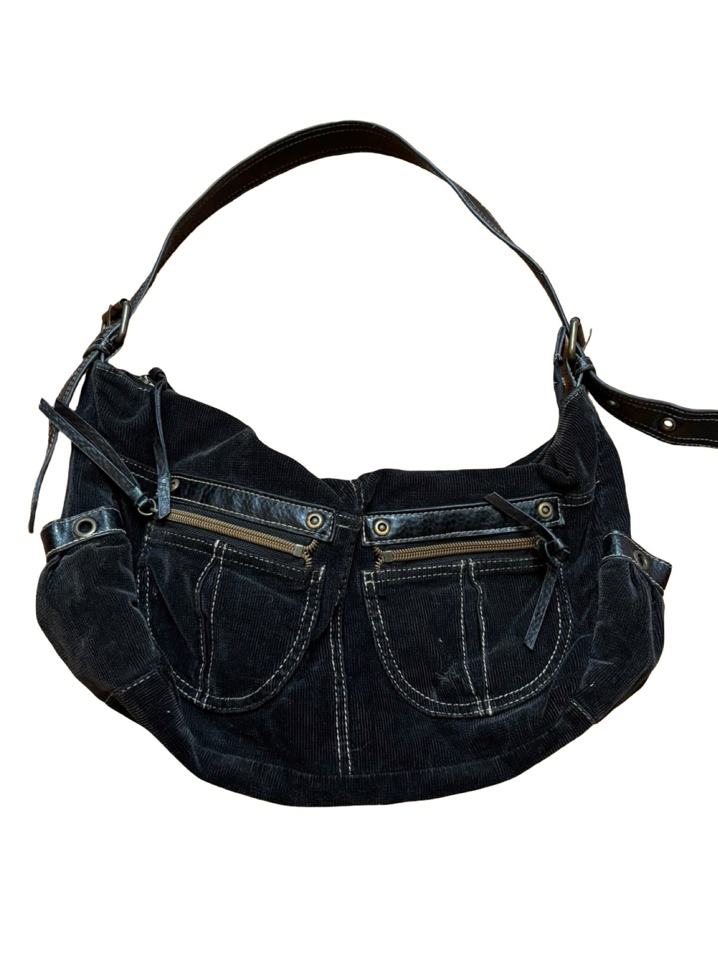 Corduroy 00's Zipper Purse