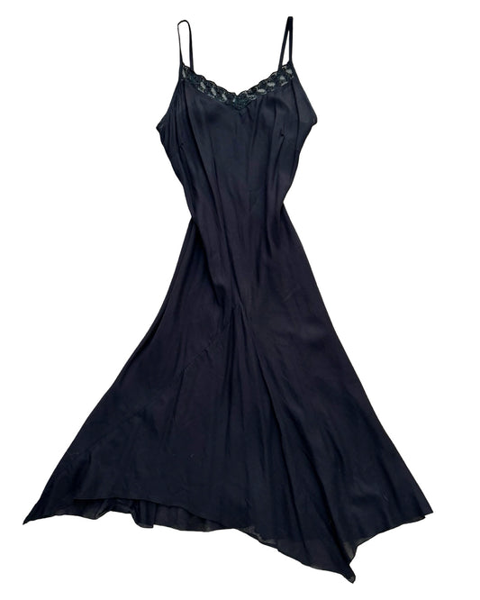 Lace Trim 90’s Slip Dress | Size S
