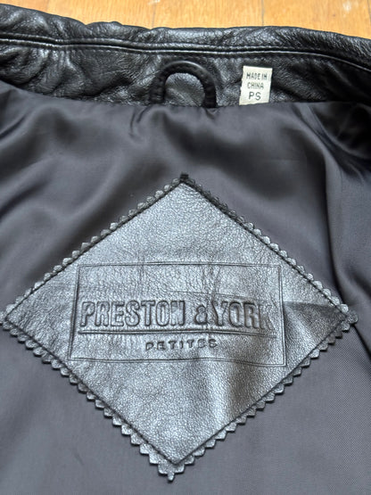 Preston & York 90’s Leather Blazer | Size PS