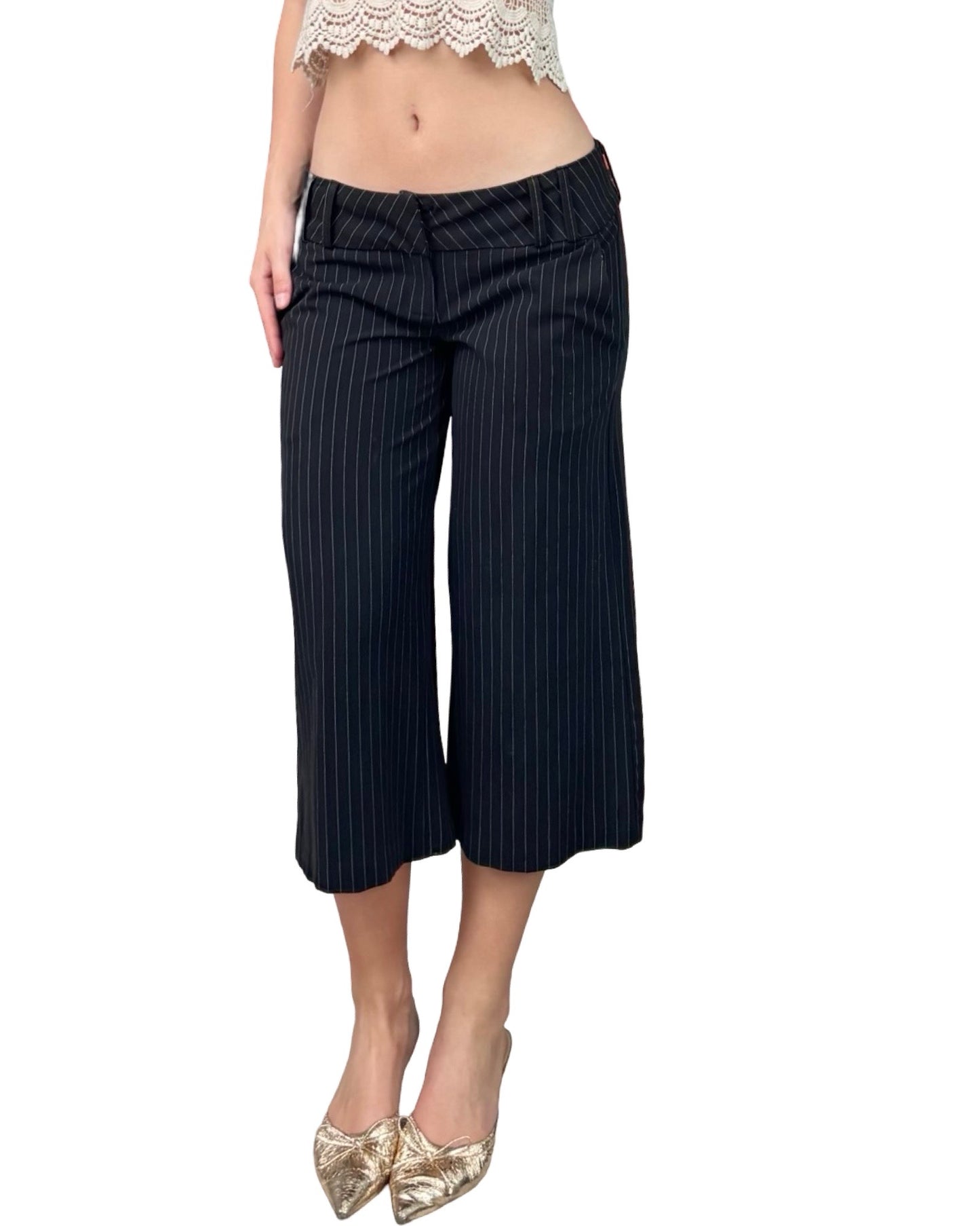Spring Street 90's Pinstripe Capri | Size 4