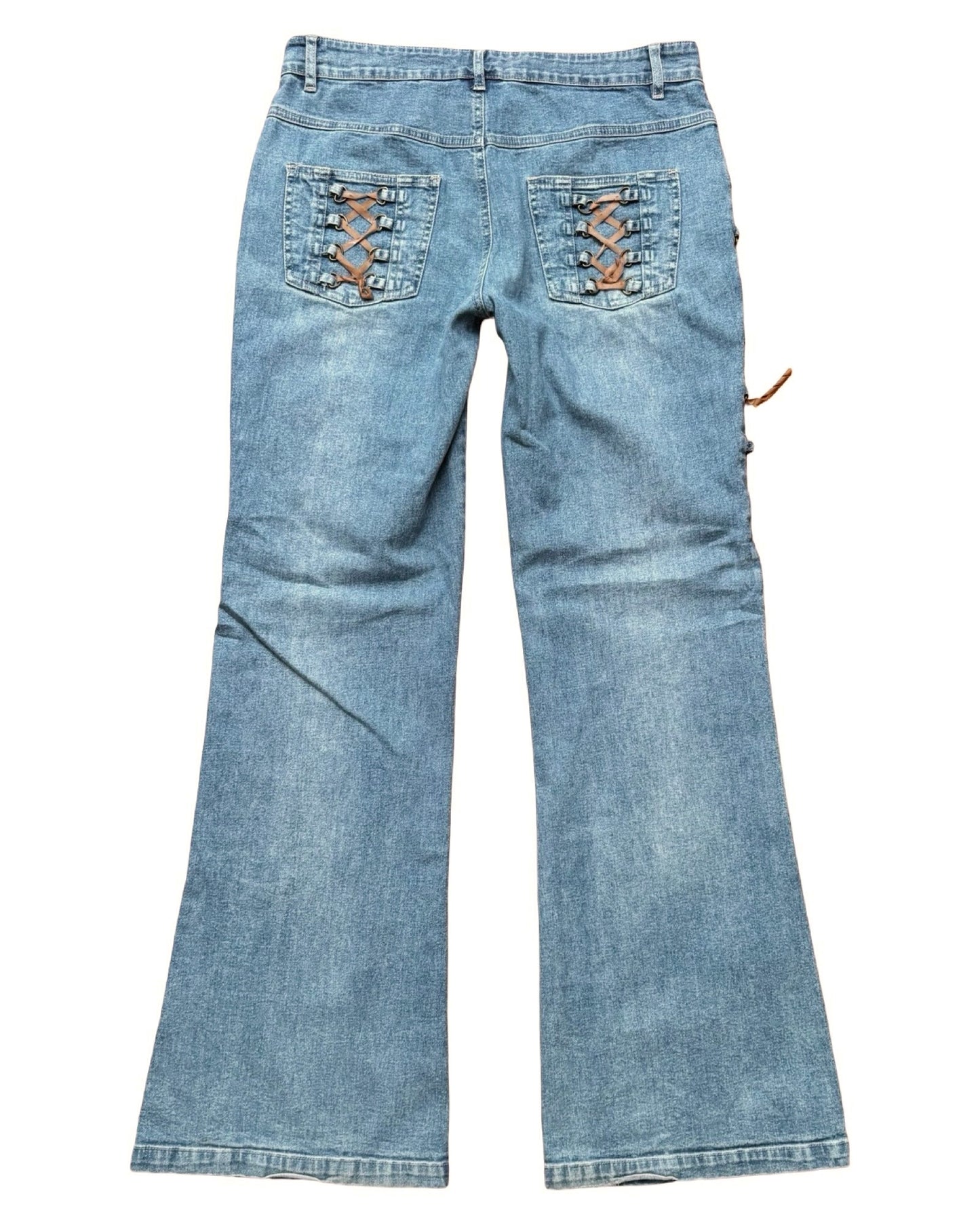 Lace Up 00's Denim | Size 30" Waist