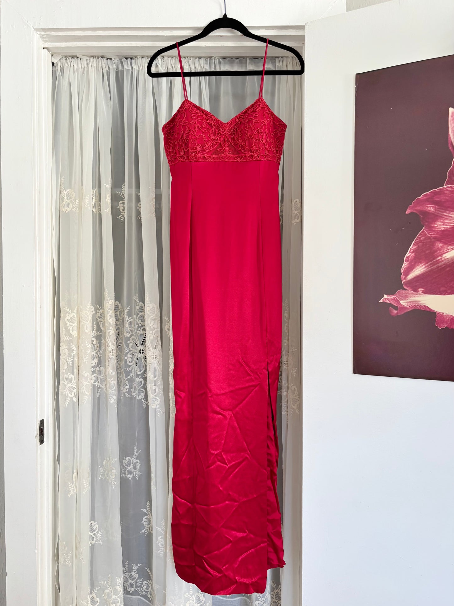 Night Moves 90's Beaded Gown | Size 3/4