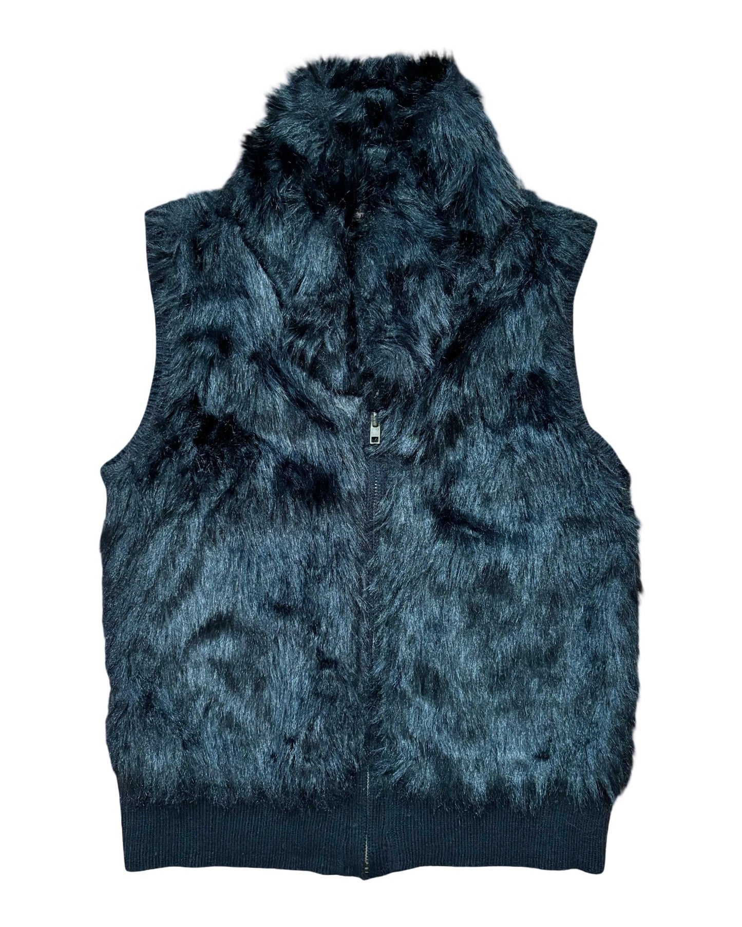 Arizona 00's Faux Fur Vest | Size M