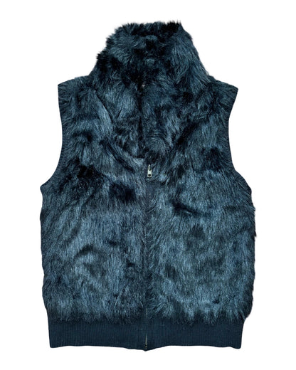 Arizona 00's Faux Fur Vest | Size M