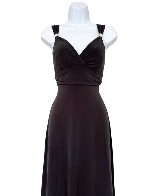 La Belle 90's Slinky Maxi Dress | Size M