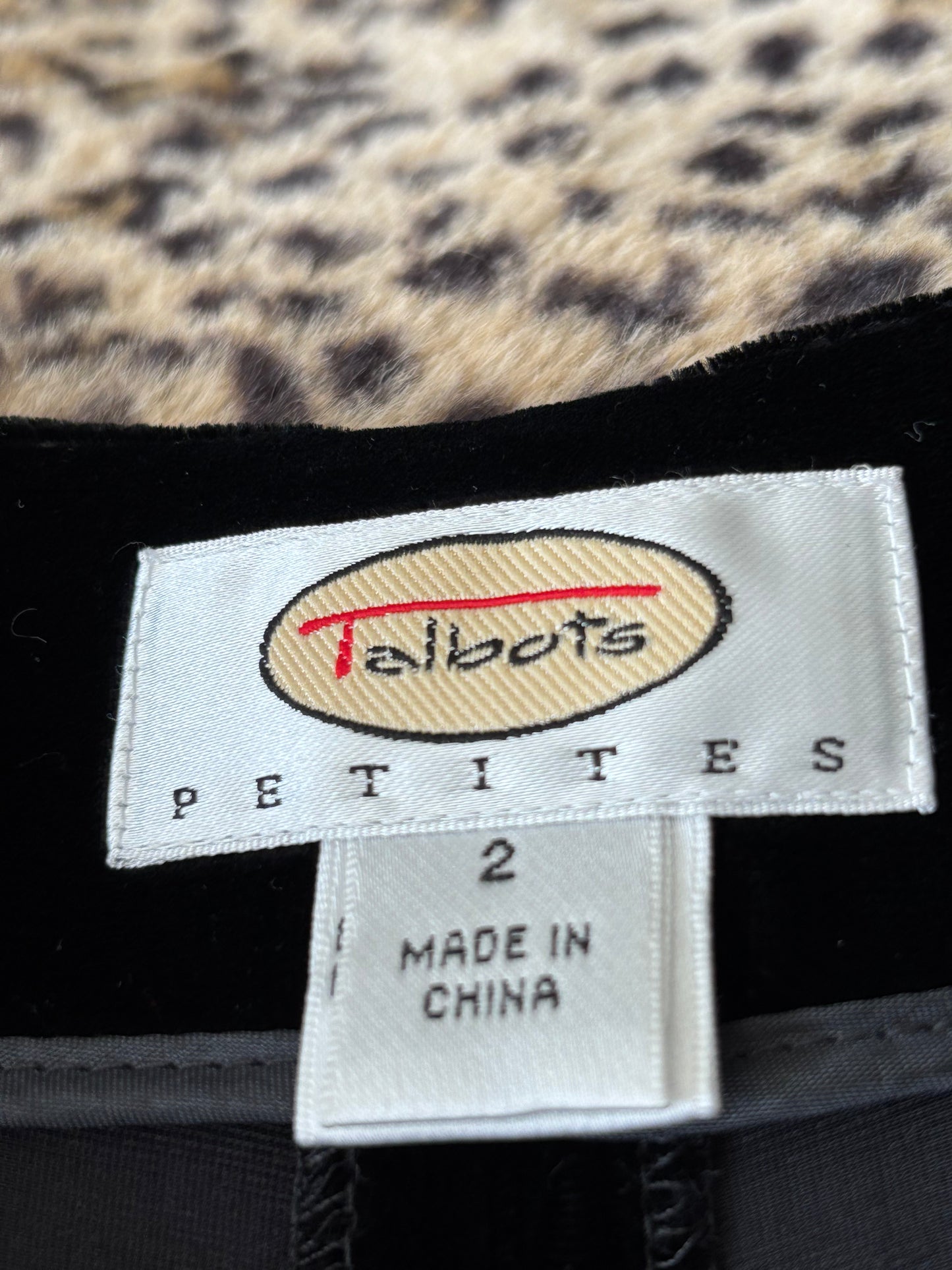 Talbots 90's Velvet Pant | Size 2