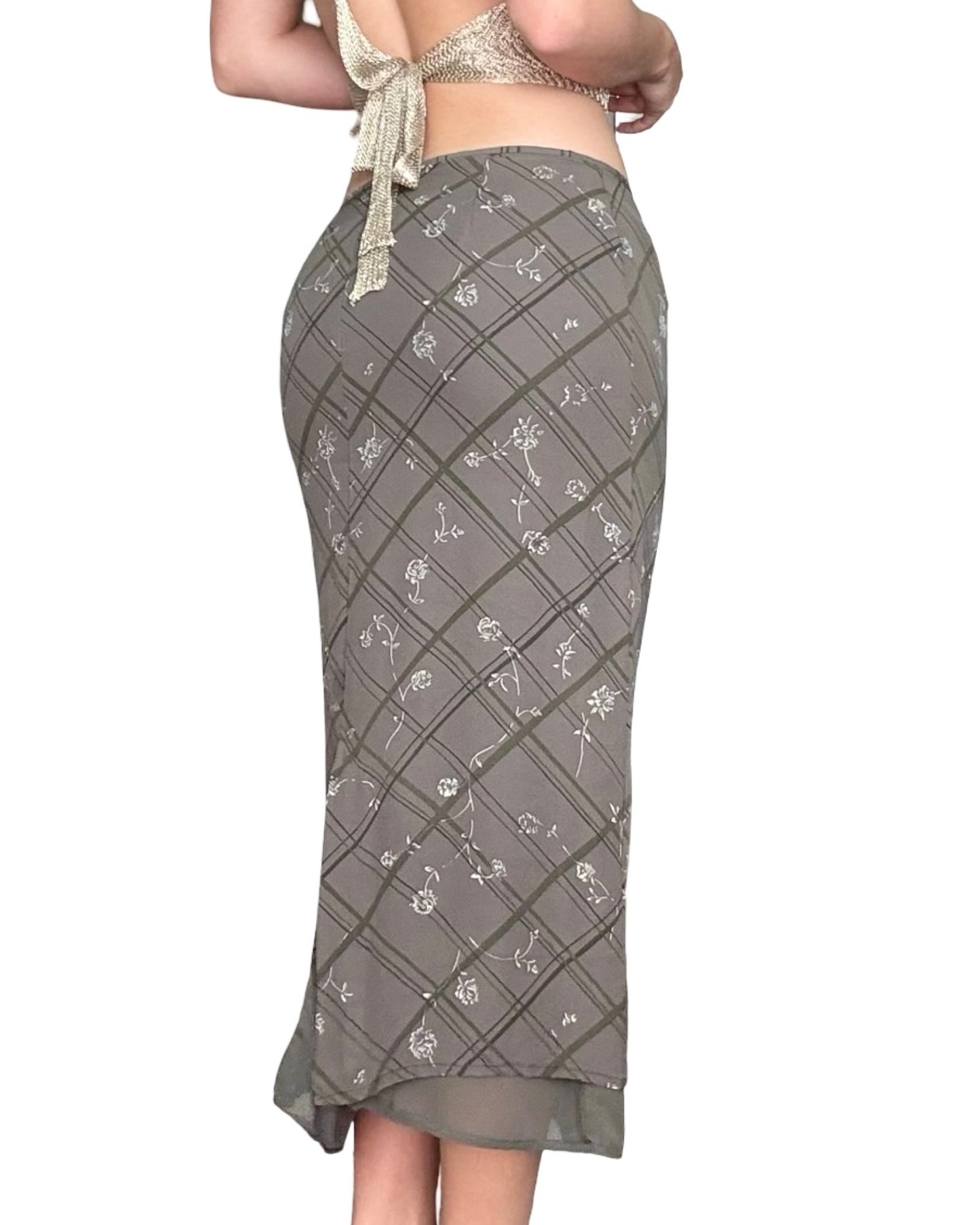 Petite Sophisticate 90's Mesh Skirt | Size 28" Waist