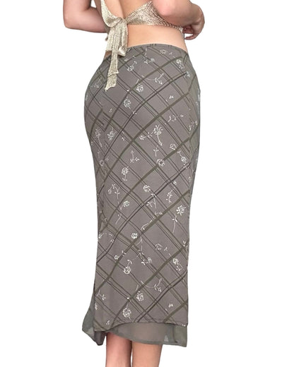Petite Sophisticate 90's Mesh Skirt | Size 28" Waist