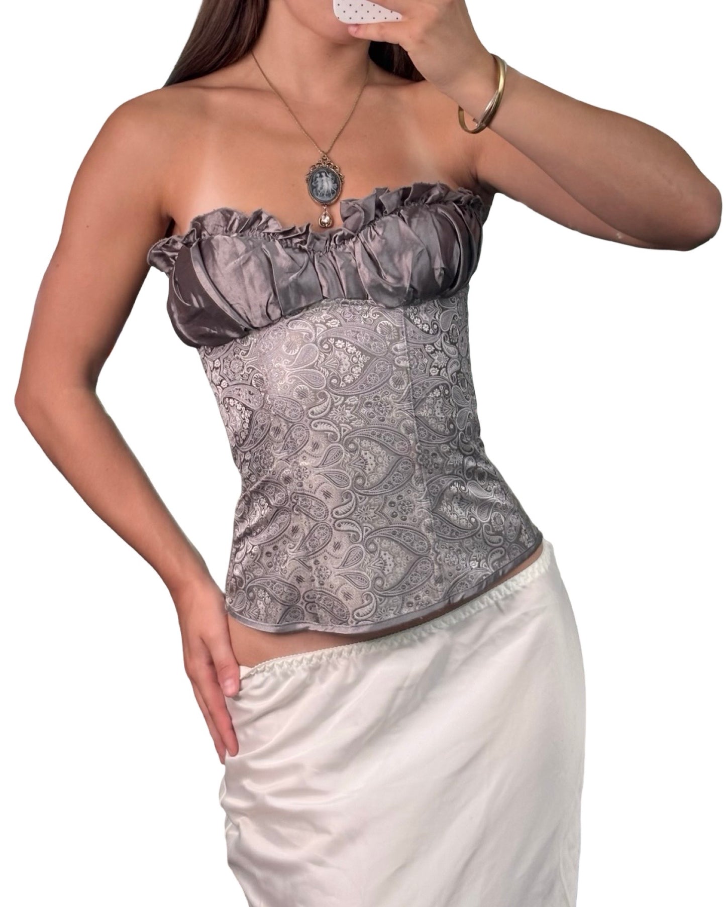 Printed Purple Corset | Size XS