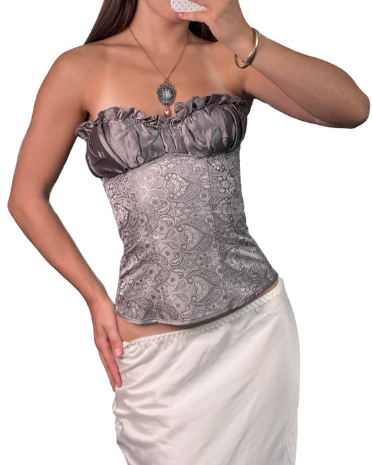 Printed Purple Corset | Size XS