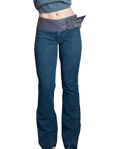Belted 00’s Flare Jeans | Size 4