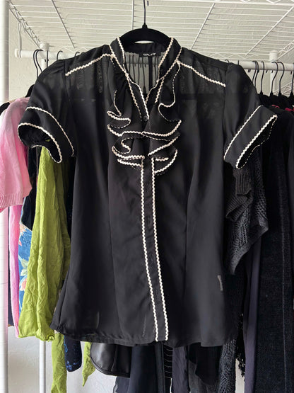 Ela 00's Mesh Blouse | Size XS