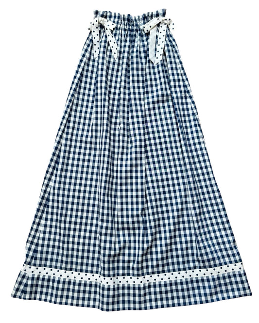 Gingham Bow Skirt | Size 24" Waist