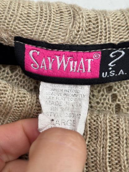 Say What? 00's Knit | Size L