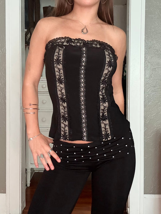 Lace 00's Tube Top | Size L