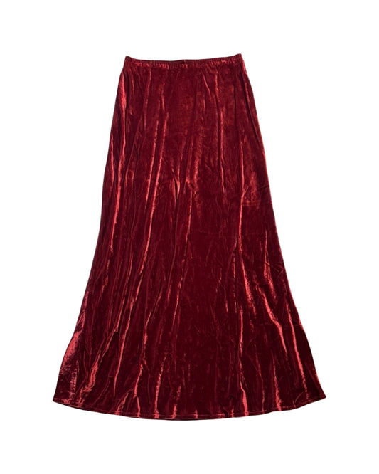 Velvet 90’s Maxi Skirt | Size 26” waist
