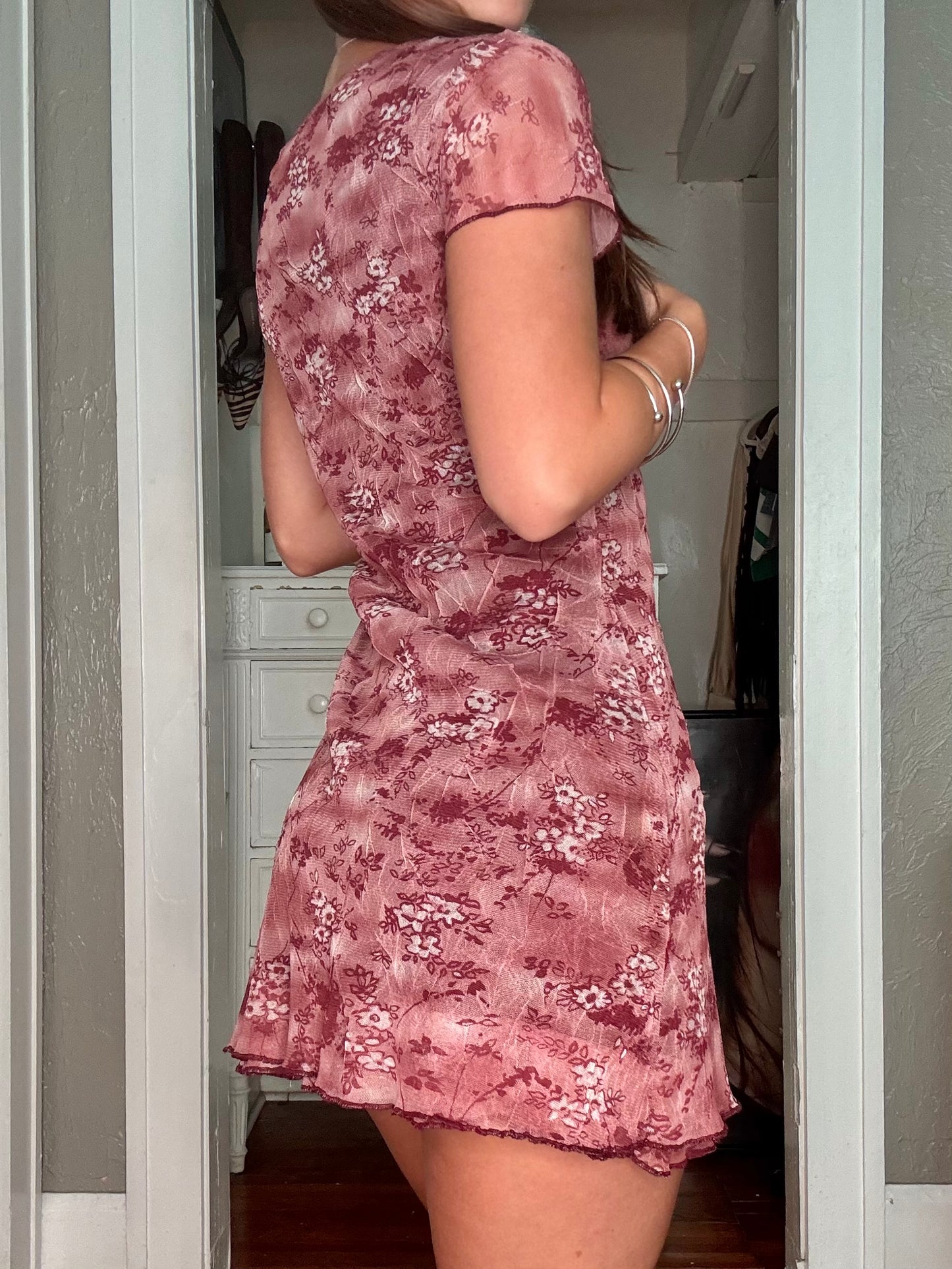 Mesh 90's Mini Dress | Size XS