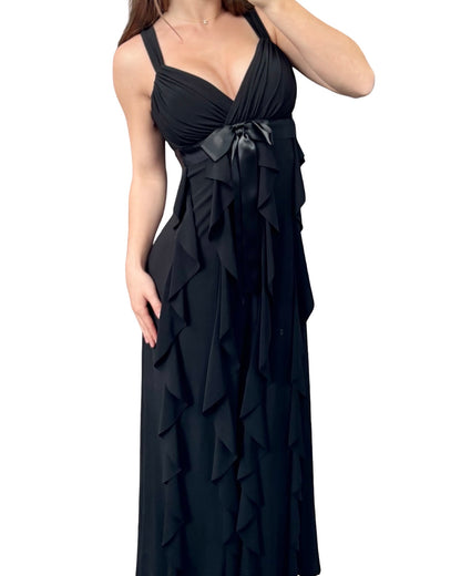 Betsy & Adam 90's Ruffle Dress | Size 4