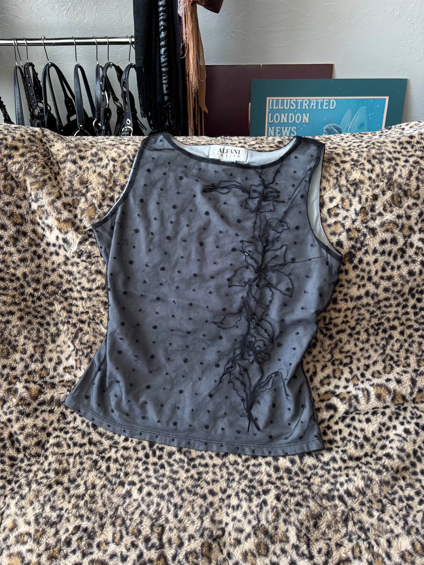 Alfani 90's Mesh Top | Size S
