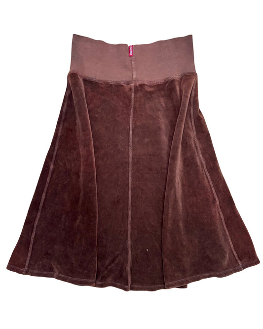 Brown 00’s midi skirt | 28” waist