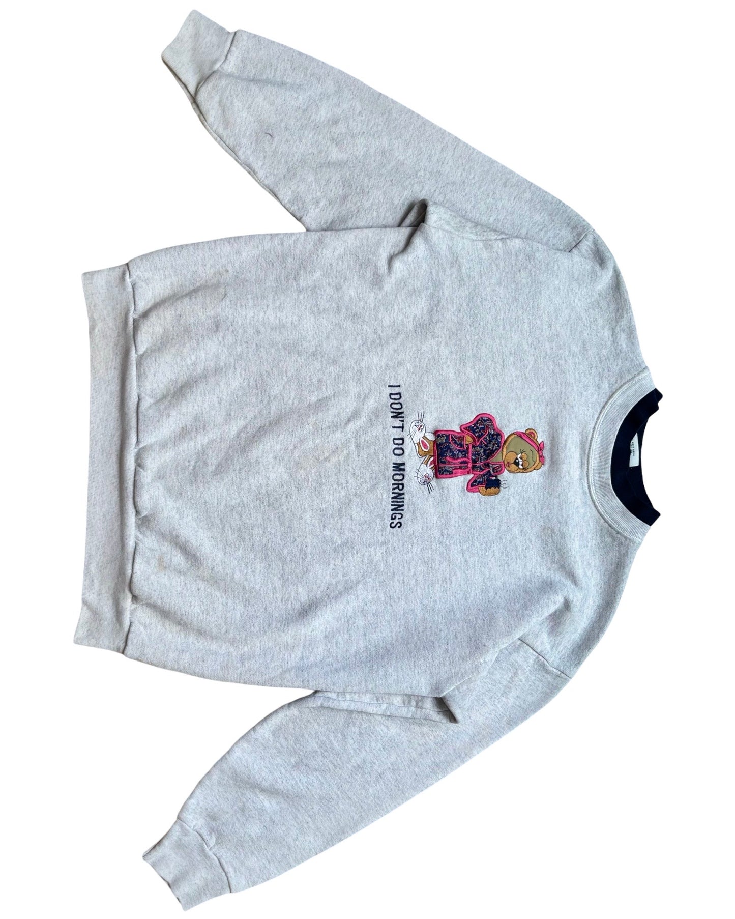 “I Don’t Do Mornings” 90’s Sweatshirt | Size “