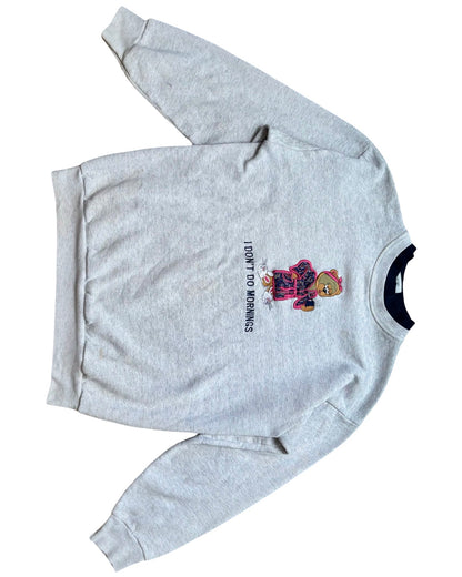 “I Don’t Do Mornings” 90’s Sweatshirt | Size “