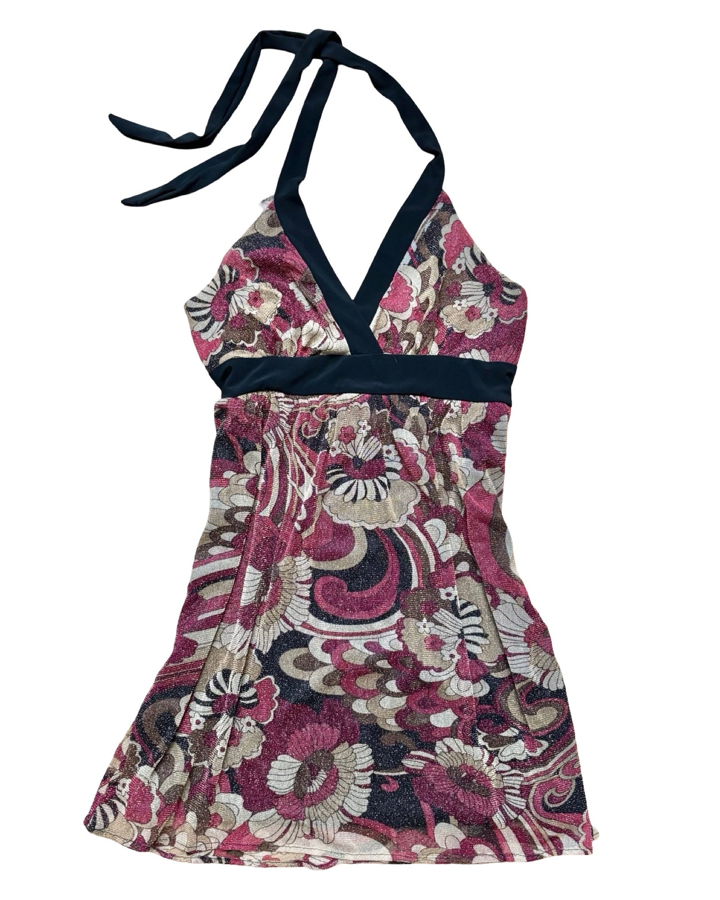 Shimmer Halter 00's Dress | Size L