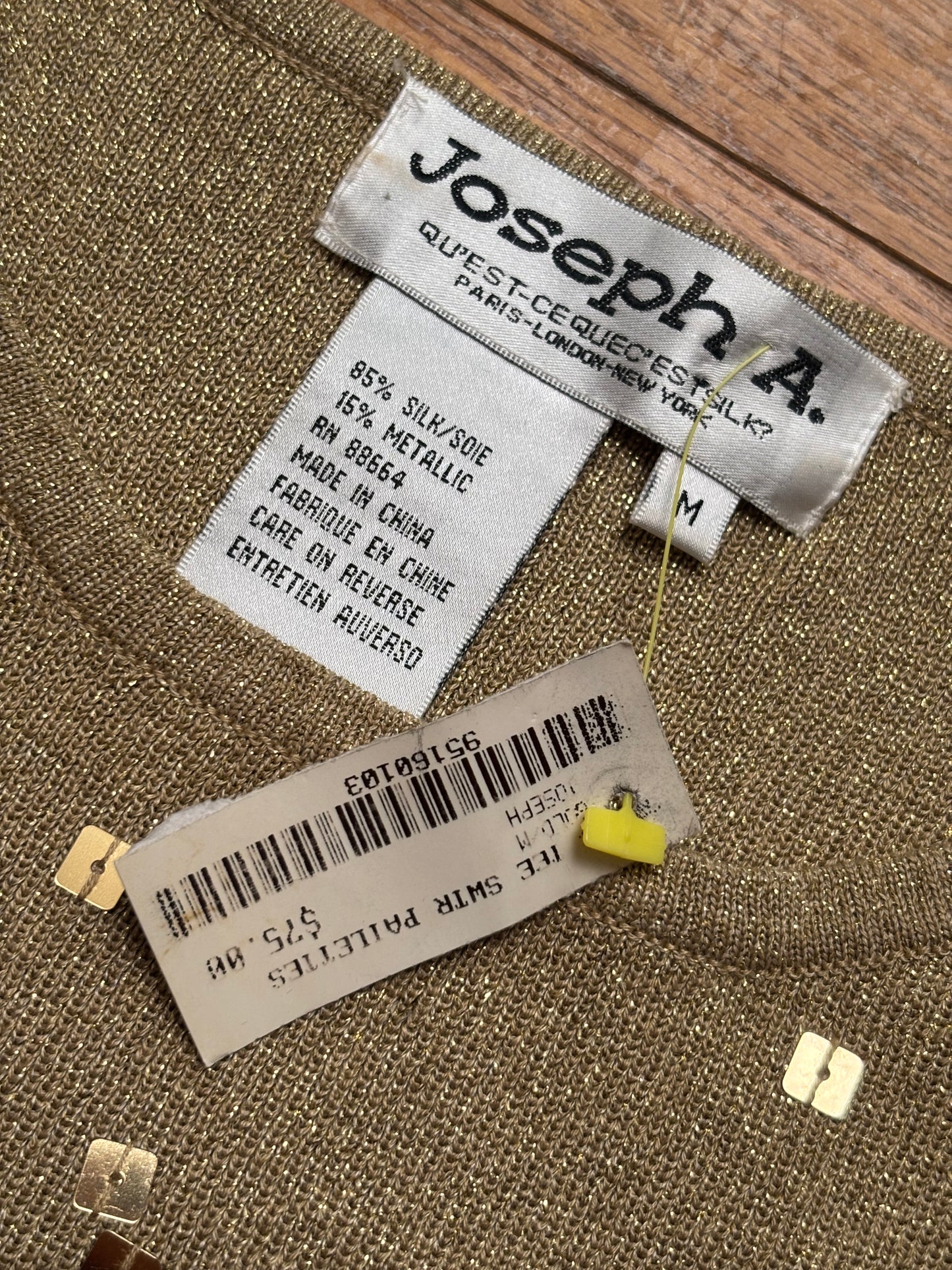 Joseph A. 90's Silk Top | Size M