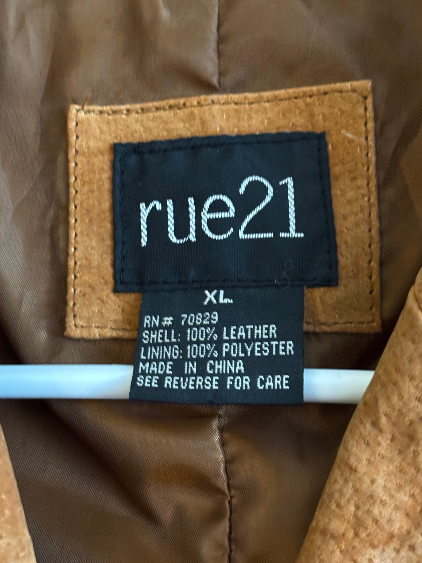 Lace up 00’s Leather Jacket | Size XL