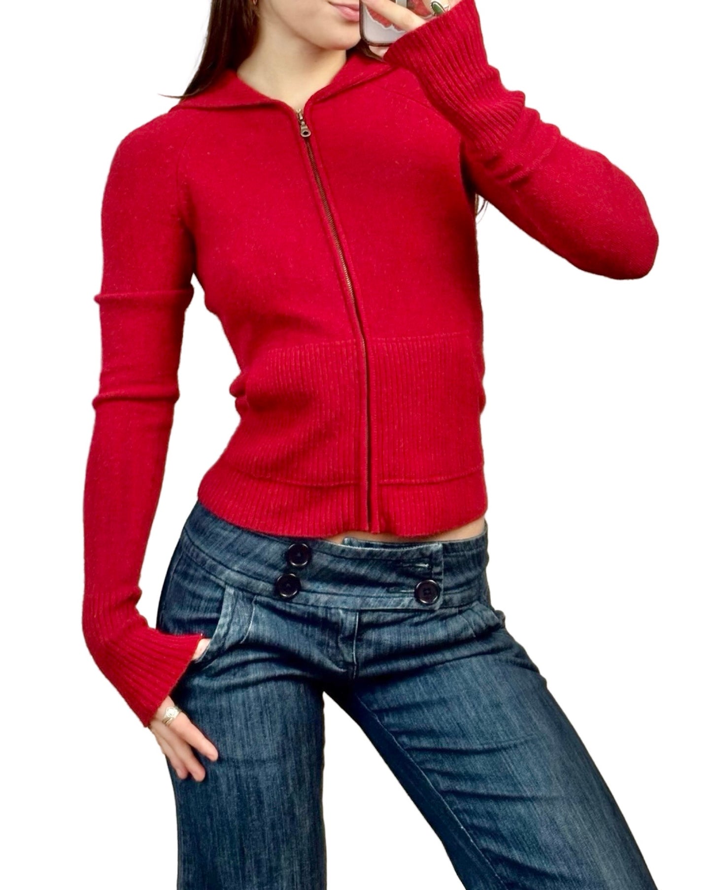 I.N.C 90's Knit Zip Up | Size S