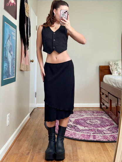 Tiered 90's Skirt | Size 27" Waist