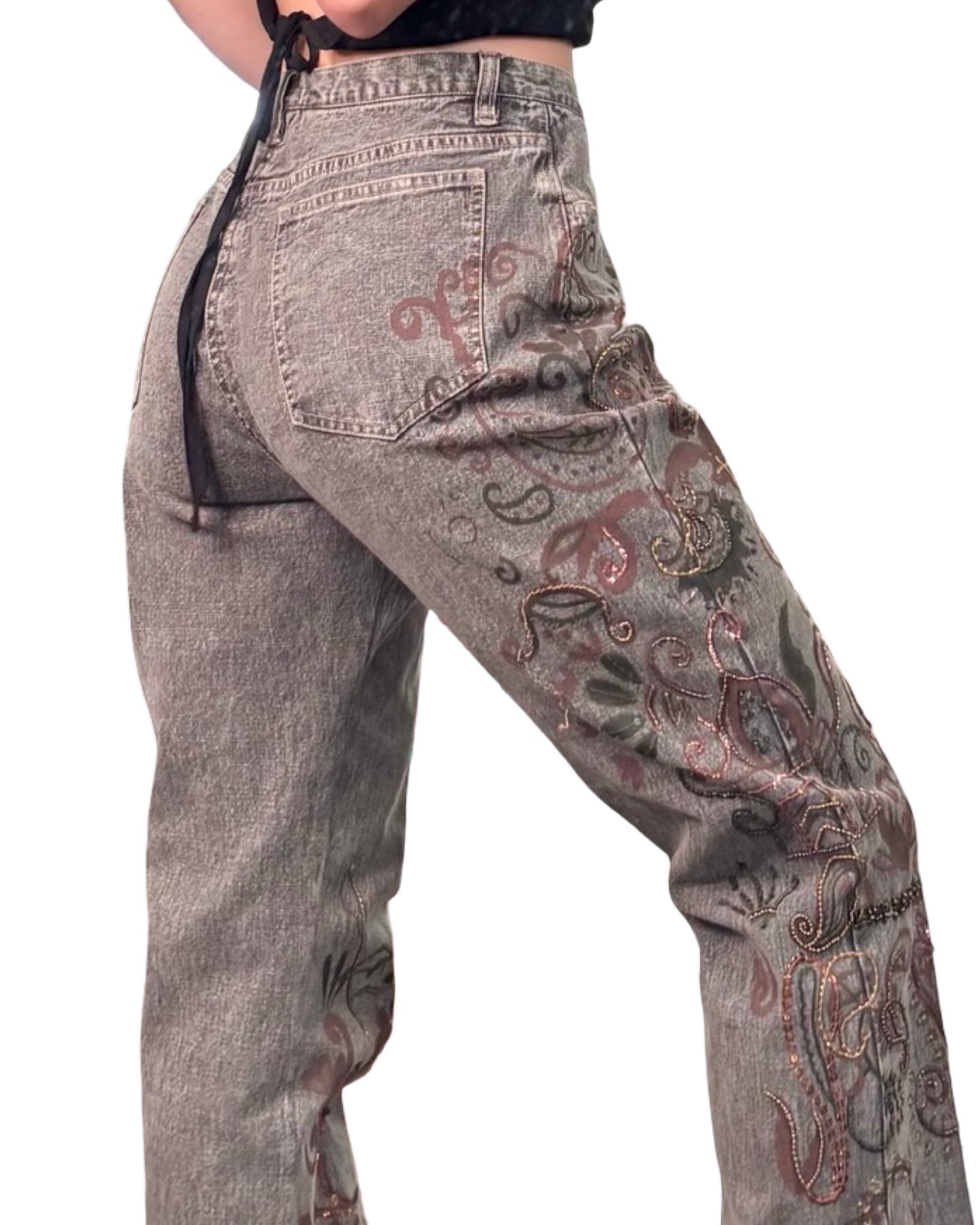 Chico's 00's Printed Jean | Size 32" Waist