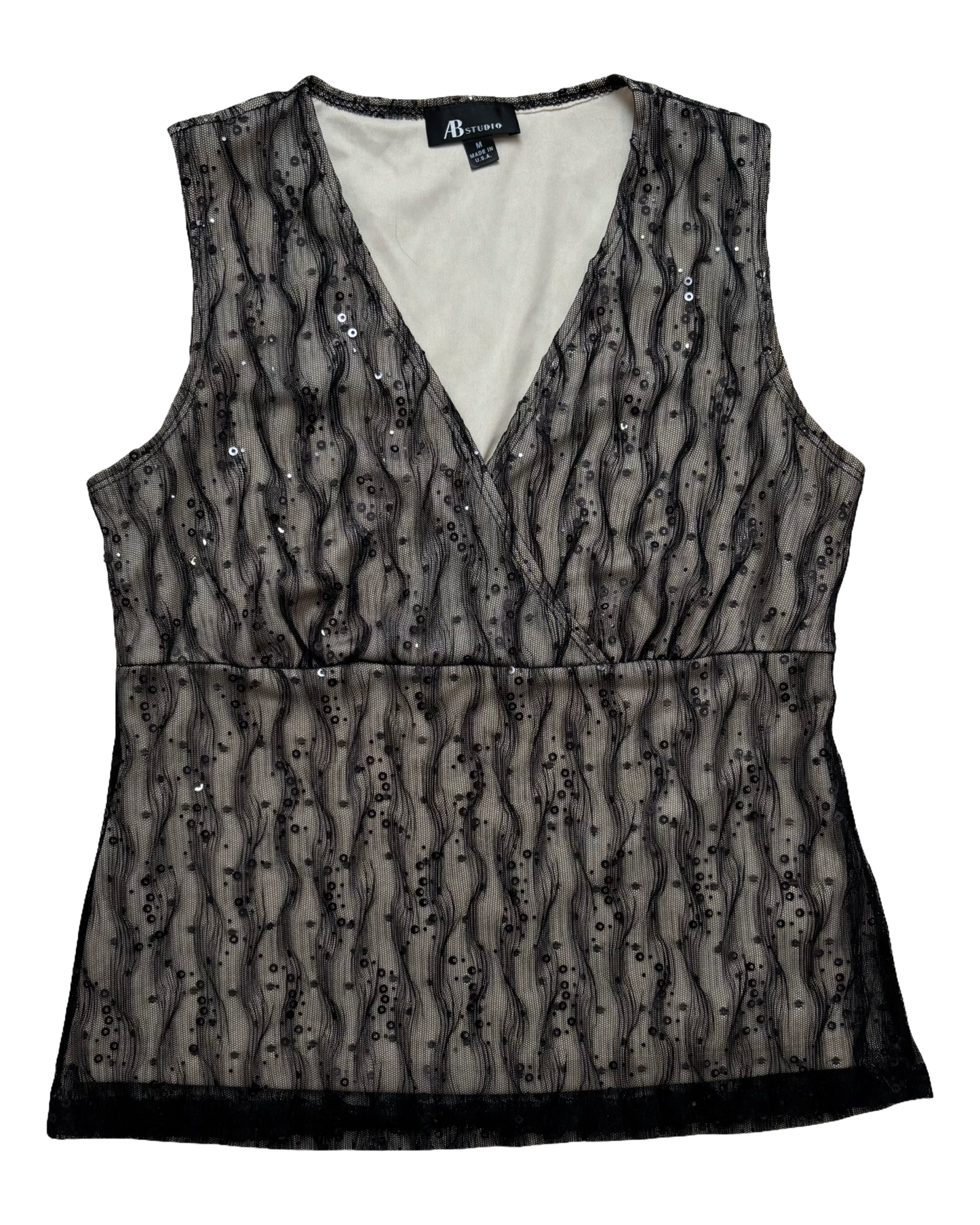 AB Studio Mesh Top | Size M