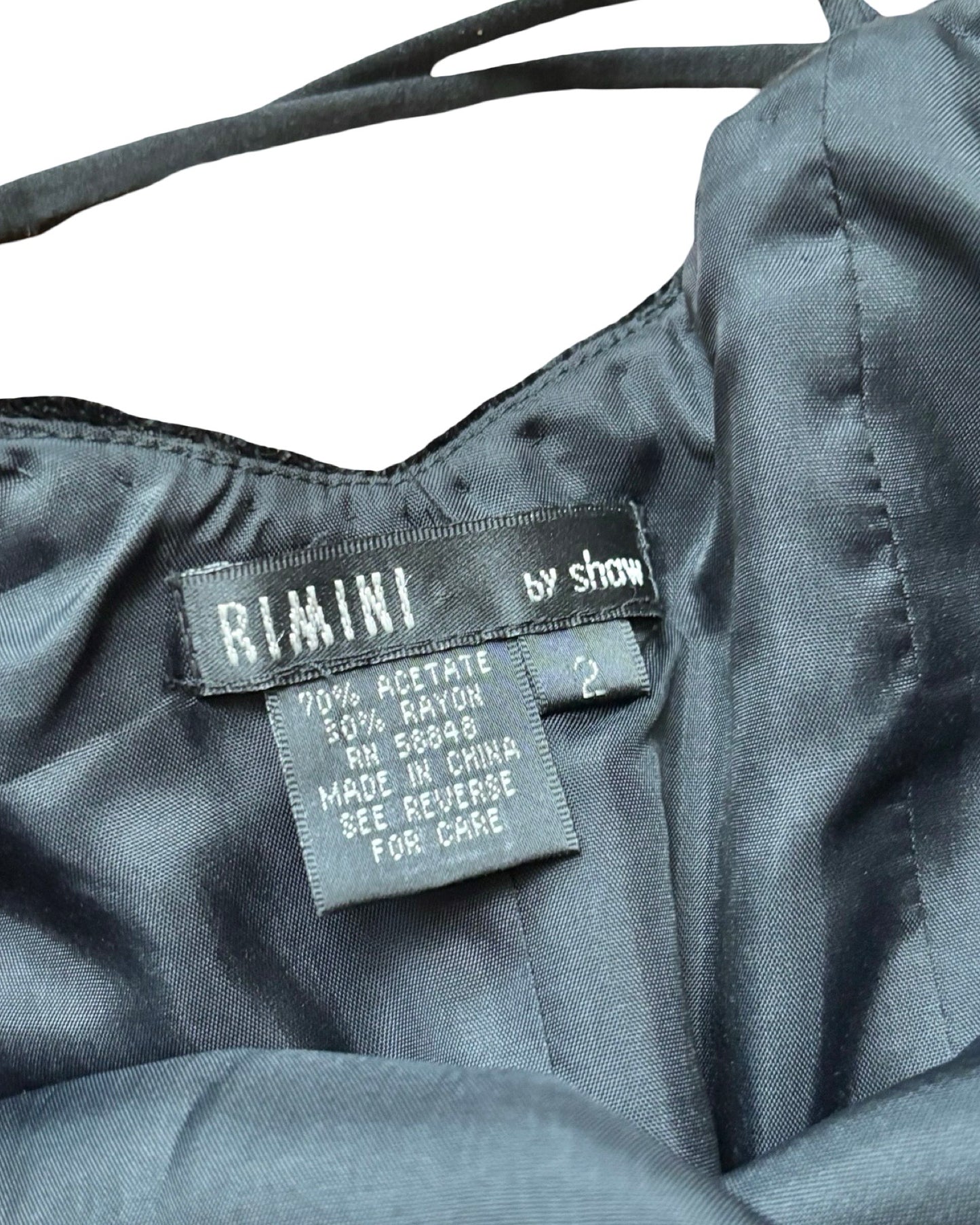 Rimini 90's Velvet Dress | Size 2