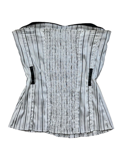 Pinstripe 00’s Corset Top | Size S/M