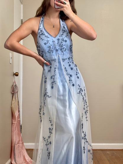 Night Way 90's Mesh Gown | Size L