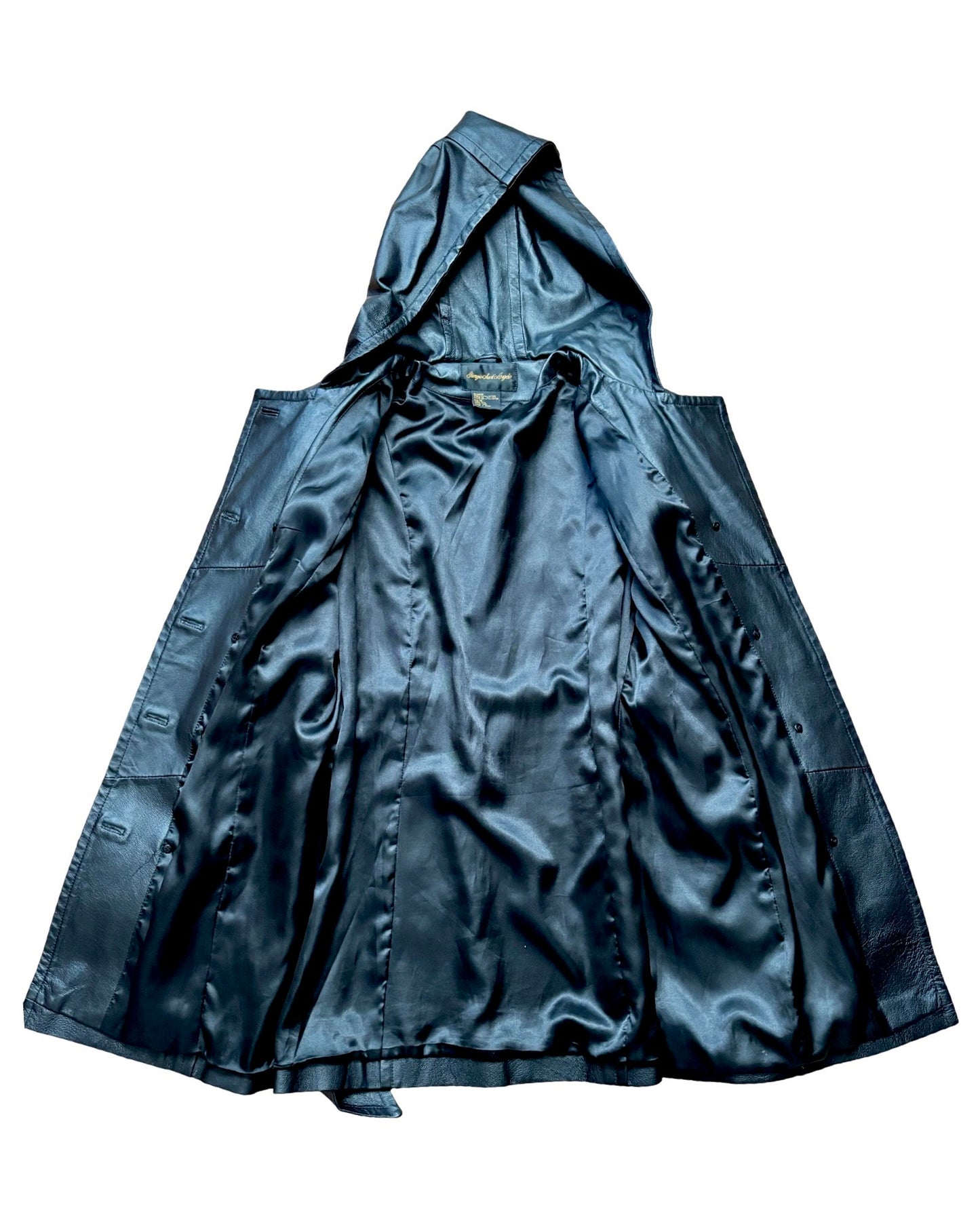 Giorgio Sant'Angelo 90's Leather Trench | Size M