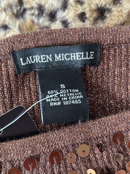 Lauren Michelle 00's Sequin Top | Size S