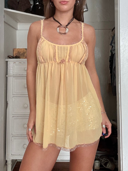 Mesh 00's Babydoll Slip | Size L