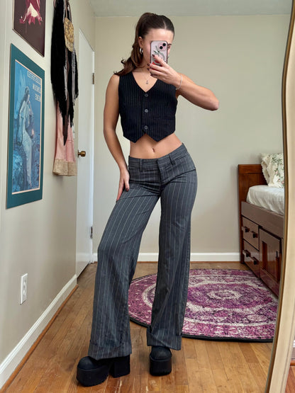StarCity 00's Pinstripe Trouser | Size 28" Waist