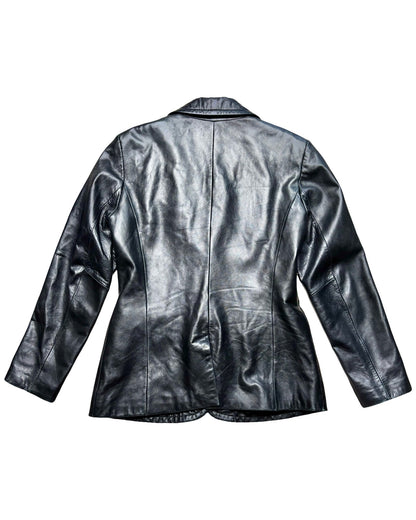 Worthington 90’s Genuine Leather Blazer | Size S