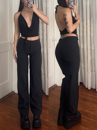 90's Pinstripe Pants | Size 26" Waist