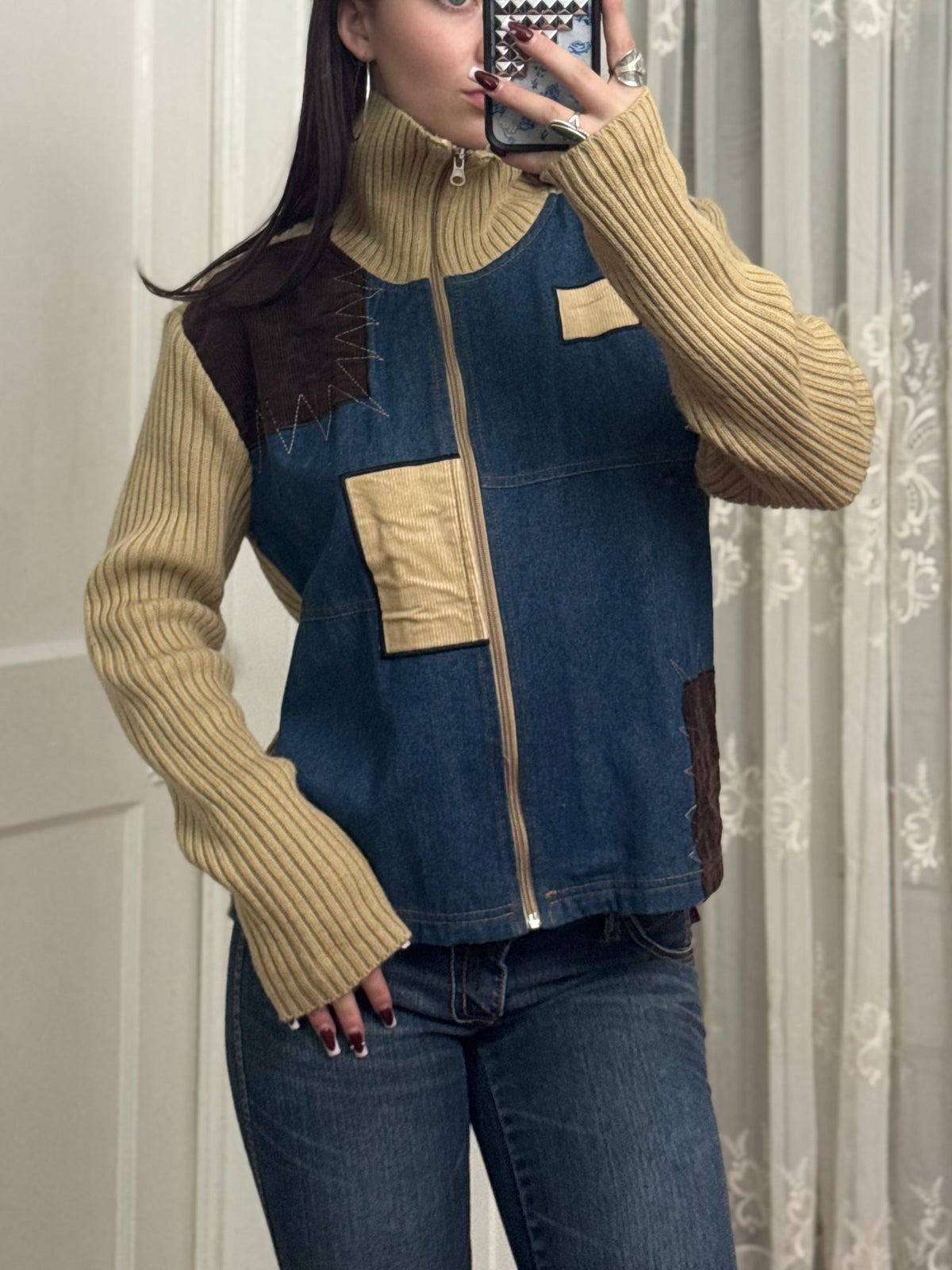 90's Patchwork Jacket | Size M