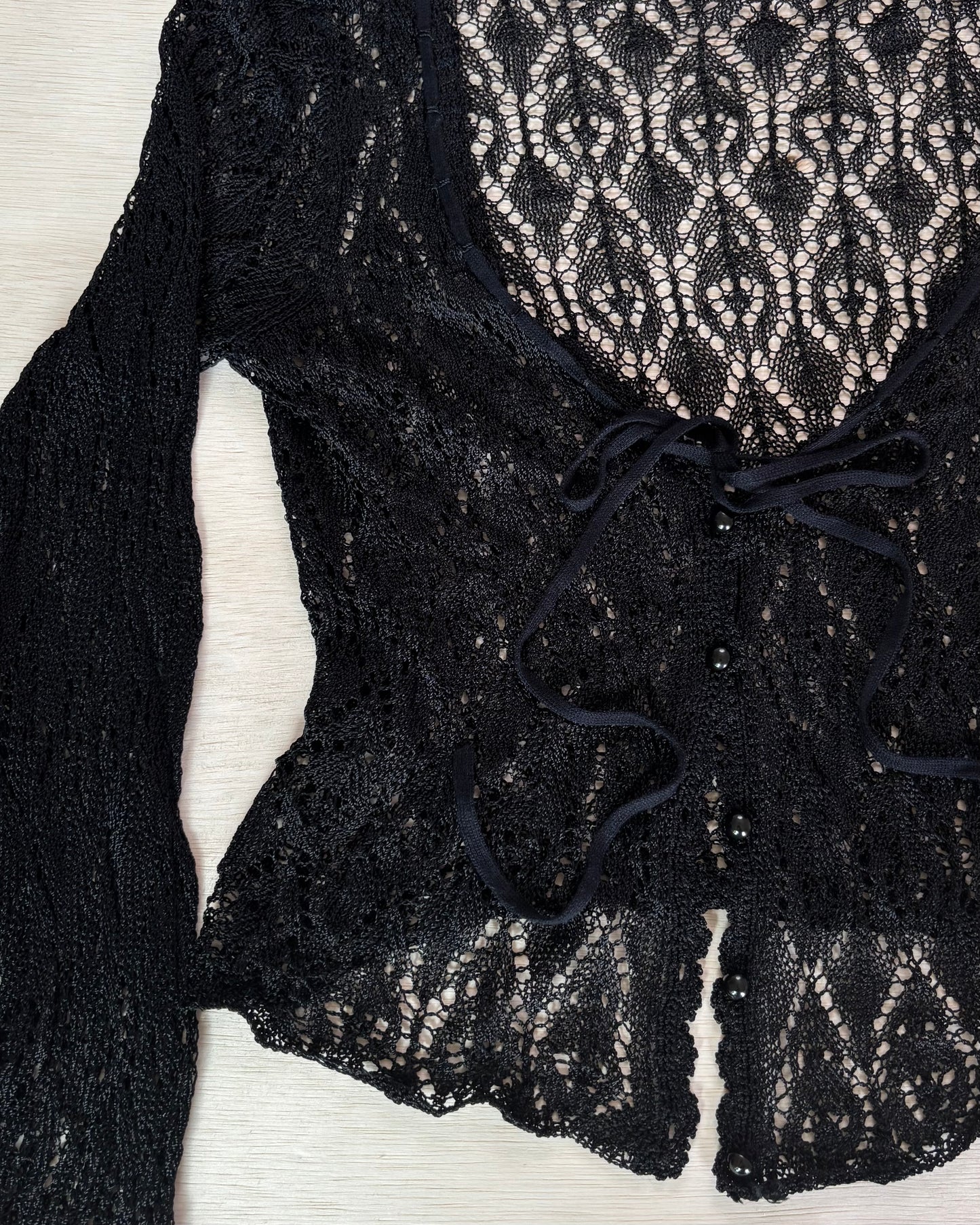 90’s Crochet Cardigan | Size S